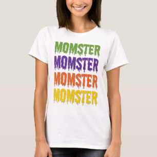 Moeder Monster Druipende Lettertype Algemene Hallo T-shirt