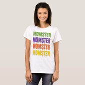 Moeder Monster Druipende Lettertype Algemene Hallo T-shirt (Voorkant volledig)