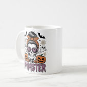Moeder-monster Halloween-mok – Grappige koffiemok  (Voorkant links)