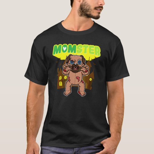 Moeder Monster Moeder Griezelen Halloween Moeders T-shirt (Voorkant)