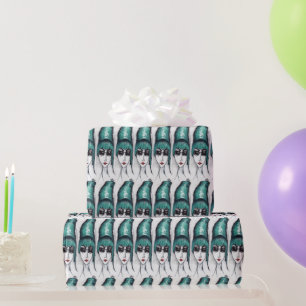 Moeder Monster Sassy Turquoise Bijenkorf Pop Art T Cadeaupapier