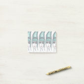 Moeder Monster Teal Bijenkorf Zonnebril Teken Kuns Post-it® Notes (Op bureau)