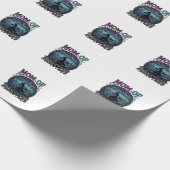 Moeder Monsters Halloween Heks Maan Pompoenen Begr Cadeaupapier (Hoek)