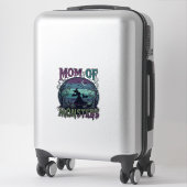 Moeder Monsters Halloween Heks Maan Pompoenen Begr Sticker (Koffer)