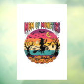 Moeder Monsters Halloween Heks Pompoenen Vleermuiz Raamsticker (Vel 3)