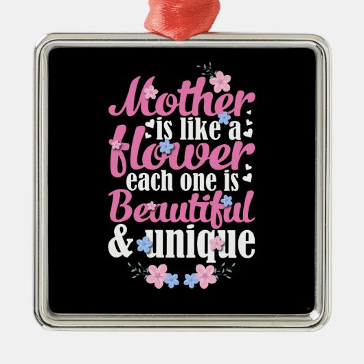 Moeder mooi en uniek metalen ornament (Voorkant)