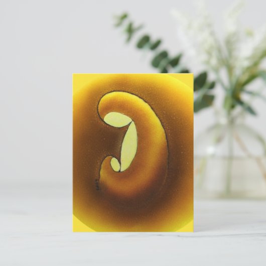 Moeder n kind ~ briefkaart (Staand voorkant)