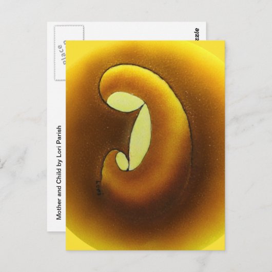 Moeder n kind ~ briefkaart (Voorkant / Achterkant)