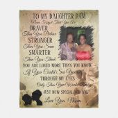 Moeder naar dochter foto fleece deken (Voorkant)