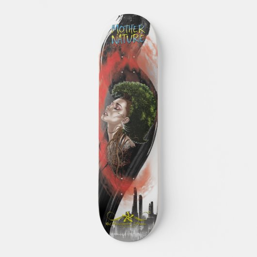 Moeder Natuur 1/4 Persoonlijk Skateboard (Voorkant)