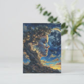 Moeder Natuur Boom Fantasy Briefkaart (Staand voorkant)