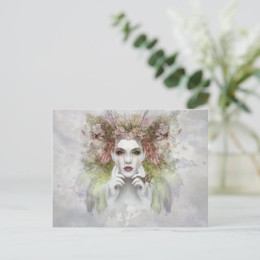 Moeder natuur briefkaart (Staand voorkant)