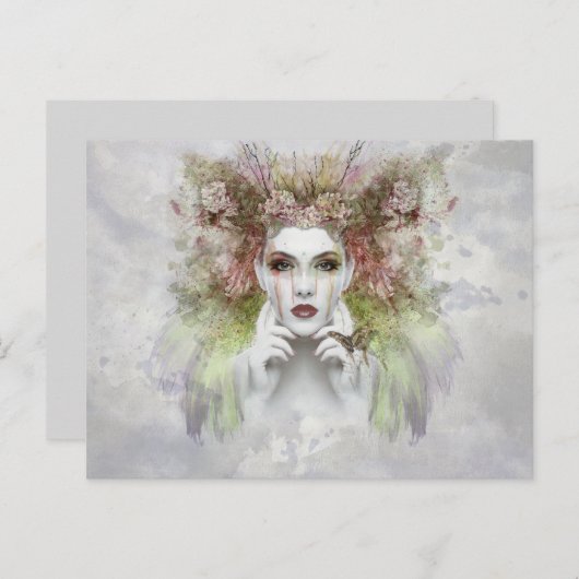 Moeder natuur briefkaart (Voorkant / Achterkant)