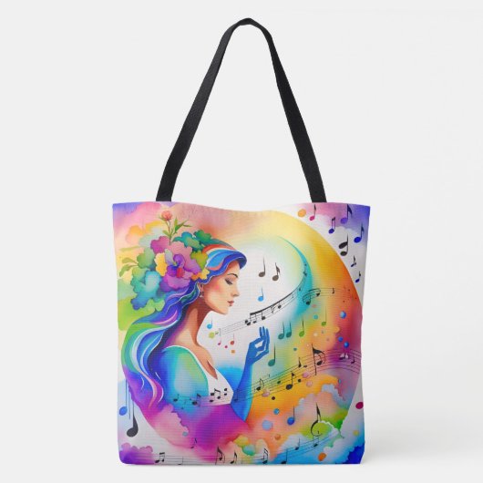 Moeder Natuur Canvas tas (Achterkant)