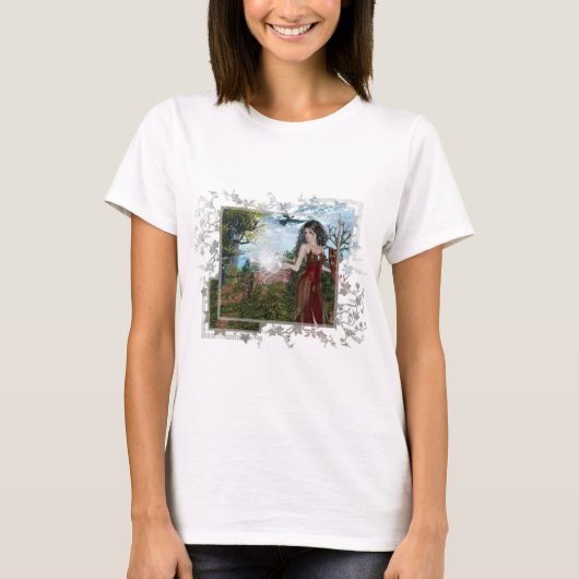 Moeder Natuur Fantasy Design T-shirt (Voorkant)