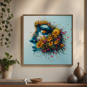 Moeder Natuur Godin Bloemschilderij Kunst Perfect Poster