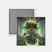 moeder-Natuur-magneet Magneet (Voorkant / Achterkant)