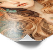 Moeder Natuur met bloem in hoofd Foto Afdruk (Hoek)