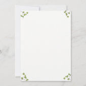 Moeder Natuur roept: baby shower Uitnodiging (Achterkant)