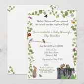 Moeder Natuur roept: baby shower Uitnodiging (Voorkant / Achterkant)