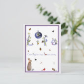 Moeder Natuur roept: Baby shower uitnodiging (Staand voorkant)