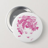 Moeder Natuur Ronde Button 7,6 Cm (Voorkant /achterkant)