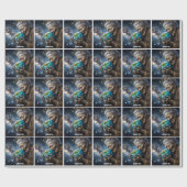 Moeder Natuur rouwende aarde Cadeaupapier (Vlak)