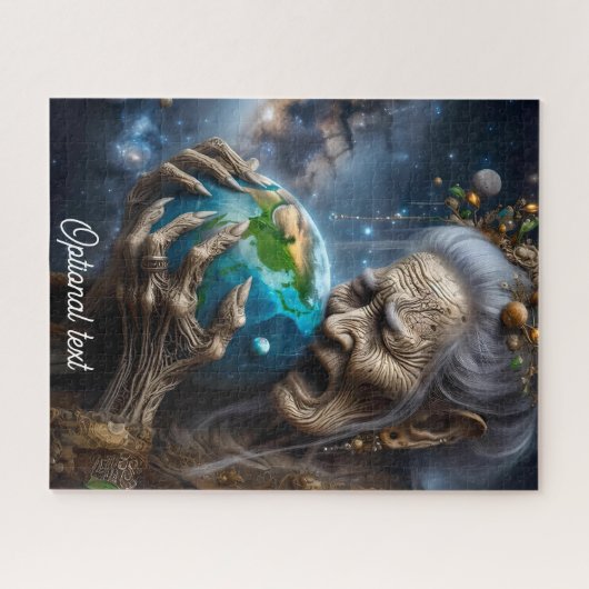 Moeder Natuur rouwende aarde Legpuzzel (Horizontaal)