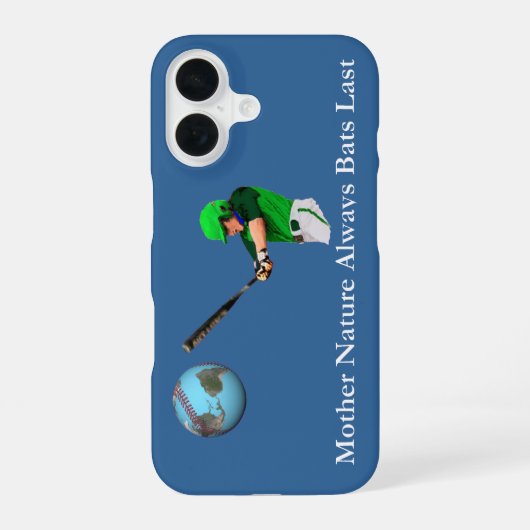 Moeder Natuur slaat altijd laat iPhone 16 Hoesje (Achterkant)