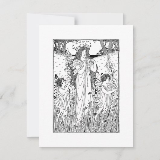 Moeder Natuur Summer Feestdagenkaart (Voorkant)