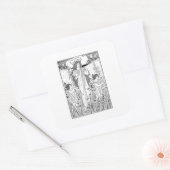 Moeder Natuur Summer Vierkante Sticker (Envelop)
