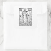 Moeder Natuur Summer Vierkante Sticker (Tas)