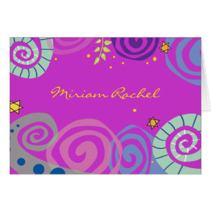 MOEDER NATUUR SWIRL Bat Bar Mitzvah Hartelijk dank