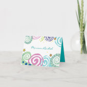 MOEDER NATUUR SWIRL Bat Bar Mitzvah Hartelijk dank Bedankkaart (Voorkant)