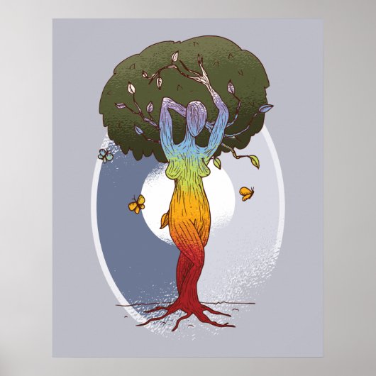 Moeder Natuur Vibes Poster (Voorkant)