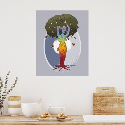 Moeder Natuur Vibes Poster (Keuken)