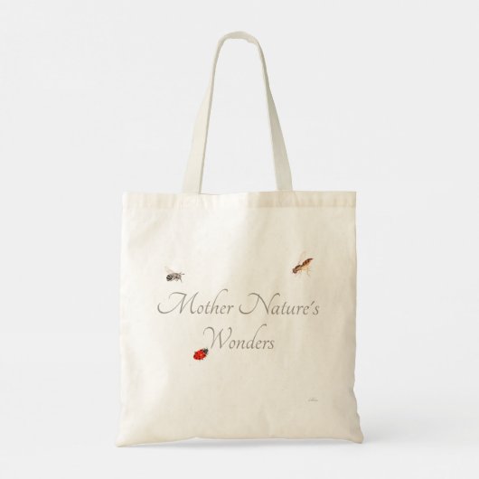 Moeder Natuur vraagt Canvas tas (Achterkant)