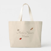 Moeder Natuur vraagt Canvas tas (Achterkant)
