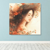 Moeder Natuur's Omarming Boho Muurkunst Canvas Afdruk (Insitu (Houten vloer))