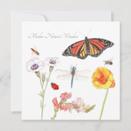 Moeder Natuur's Wonderen Plat Kaart
