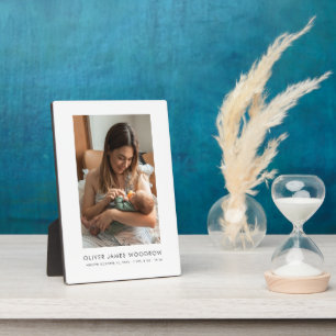 Moeder Nieuwe Baby Foto Aandenken Fotoplaat