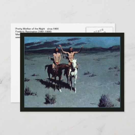 Moeder Night van Frederic Remington Briefkaart (Voorkant / Achterkant)