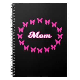 Moeder NOTITIEBOEK Met Mooie Roze Vlinders
