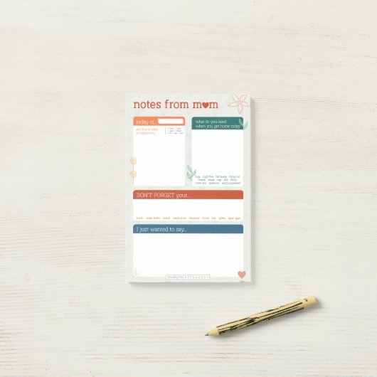 Moeder Notities Post It Notities Post-it® Notes (Op bureau)