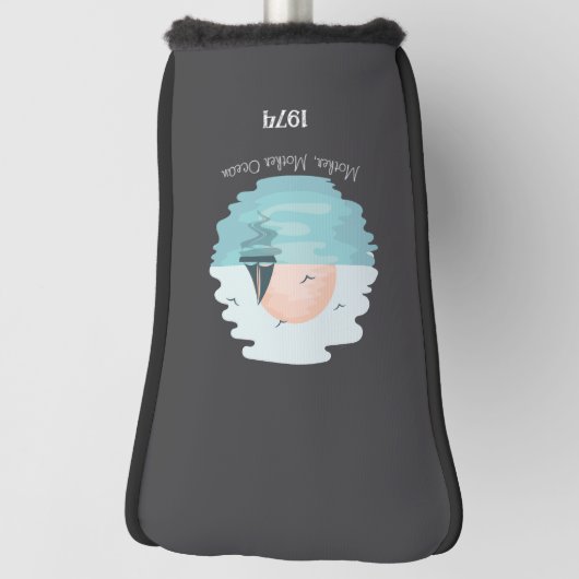 Moeder oceaan mooie zonsondergang Custom Golfheadcover (Draai 90)