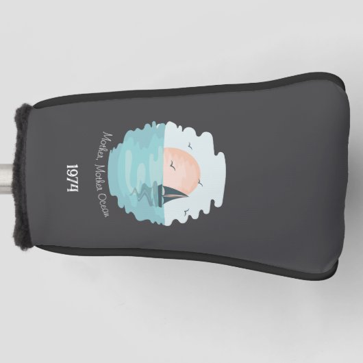 Moeder oceaan mooie zonsondergang Custom Golfheadcover (Voorkant)