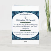 Moeder Ocean Wenskaart Kaart (Achterkant)