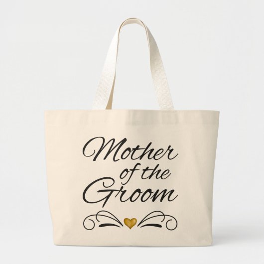Moeder_Of_The_Groom_-_Heart_Of_Gold Grote Tote Bag (Voorkant)