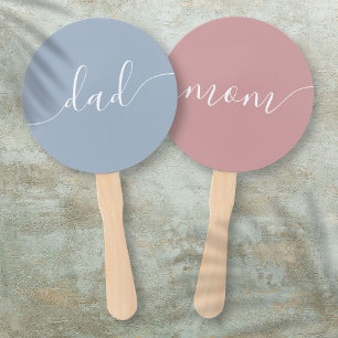 Moeder Of Vader Baby Shower Spel Handventilator Handwaaier