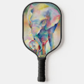Moeder Olifant en Baby Pickleball Paddle (Achterkant)